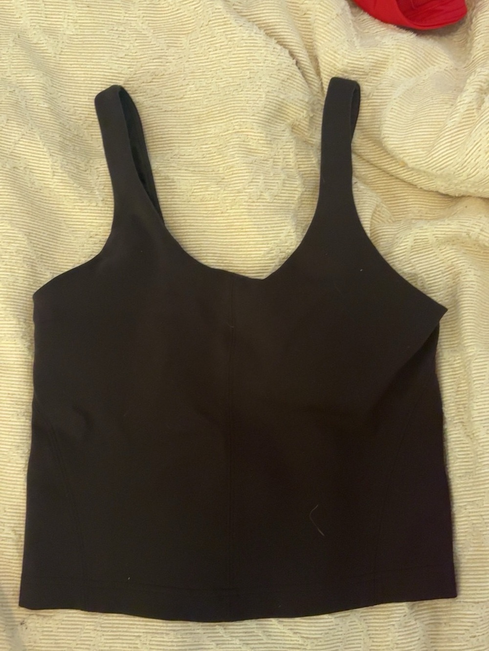 lululemon athletica Black Square-Neck Tank